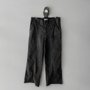 Wit & Wisdom Black Wide Leg Jeans Size 12 Double Button High Rise Denim